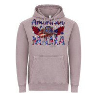 Vintage Zinc American mama with cowboy Vintage Hoodie - texasbilliewilder