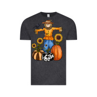 Vintage Black pumpkin sunflower fall scarecrow Vintage Tee - RanaPortraitStore