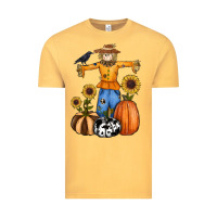 Vintage Mustard pumpkin sunflower fall scarecrow Vintage Tee - RanaPortraitStore
