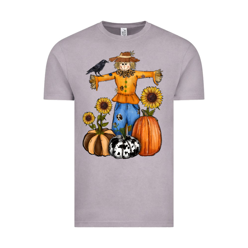 Pumpkin Sunflower Fall Scarecrow Vintage Tee by RanaPortraitStore | Teevron