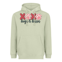 Matcha xoxo hugs and kisses Heavyweight Hoodie - MaliasSmallBusiness