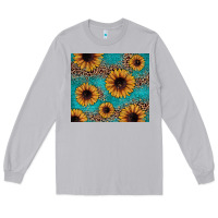 Moon Dust sunflower turquoise glitter Long Sleeve Tee - JahusDesignShop