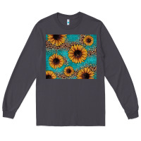Smoke sunflower turquoise glitter Long Sleeve Tee - JahusDesignShop