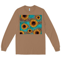 Toasted Coconut sunflower turquoise glitter Long Sleeve Tee - JahusDesignShop