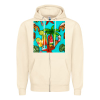 Sandshell summer drinks and ice cream Zipper Hoodie - BundleAndBundleShop