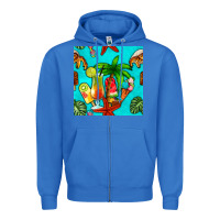 True Royal summer drinks and ice cream Zipper Hoodie - BundleAndBundleShop
