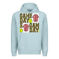 Blue Mist softball uniform game day seamless pattern Premium Hoodie - BundleAndBundleShop