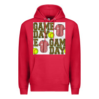Cardinal softball uniform game day seamless pattern Premium Hoodie - BundleAndBundleShop