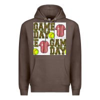 Coffee softball uniform game day seamless pattern Premium Hoodie - BundleAndBundleShop