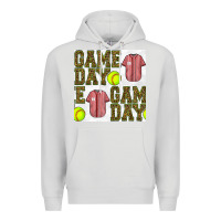 Dove Grey softball uniform game day seamless pattern Premium Hoodie - BundleAndBundleShop
