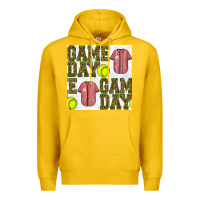 Lemon softball uniform game day seamless pattern Premium Hoodie - BundleAndBundleShop