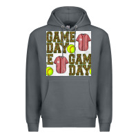 Rock softball uniform game day seamless pattern Premium Hoodie - BundleAndBundleShop