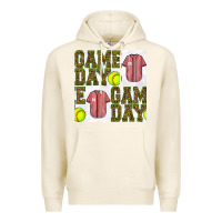 Tofu softball uniform game day seamless pattern Premium Hoodie - BundleAndBundleShop