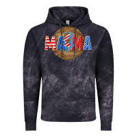 American Mama With Lightning Bolt Vintage Hoodie | Teevron