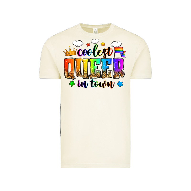 Coolest Queer In Town Vintage Tee by Zillion Design Studio | Teevron