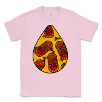 Bubblegum Pink african masks teardrop  5 Classic Tee - BundleAndBundleShop
