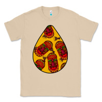 Mushroom african masks teardrop  5 Classic Tee - BundleAndBundleShop