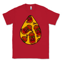 Red african masks teardrop  5 Classic Tee - BundleAndBundleShop