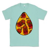 Seafoam african masks teardrop  5 Classic Tee - BundleAndBundleShop