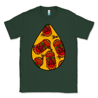Sports Green african masks teardrop  5 Classic Tee - BundleAndBundleShop