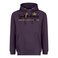 Plum godfidence Heavyweight Hoodie - MaliasSmallBusiness