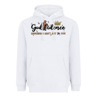 White godfidence Heavyweight Hoodie - MaliasSmallBusiness