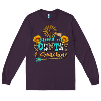 Plum raised on country and sunshine Long Sleeve Tee - AdoDesignShop