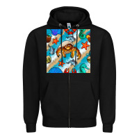 Black sea animals Zipper Hoodie - BundleAndBundleShop
