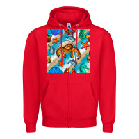 Red sea animals Zipper Hoodie - BundleAndBundleShop