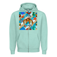 Seafoam sea animals Zipper Hoodie - BundleAndBundleShop