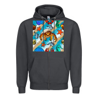 Smoke sea animals Zipper Hoodie - BundleAndBundleShop