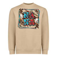 Mushroom baseball nana with leopard Heavyweight Sweatshirt - Zillion Design Studio