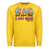 Lemon be still and know that i am god psalm 46 10 Premium Sweatshirt - MaliasSmallBusiness