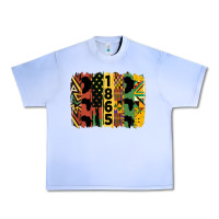 Grape Ice juneteenth brush stroke 2 Urban Heavy Tee - HRA Design Shop