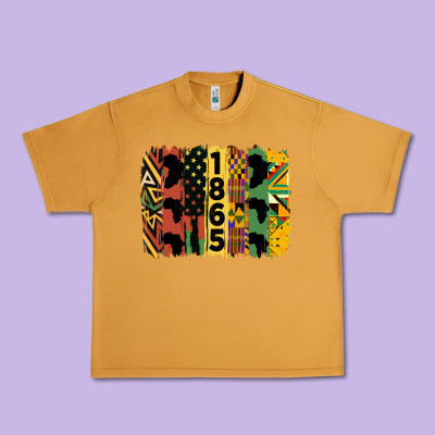 Juneteenth Brush Stroke 2 Urban Heavy Tee Designed By Hra Design Shop