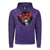 Cloud Purple havanese dog with love glasses Vintage Hoodie - RanaPortraitStore