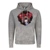 Cloud Rock havanese dog with love glasses Vintage Hoodie - RanaPortraitStore