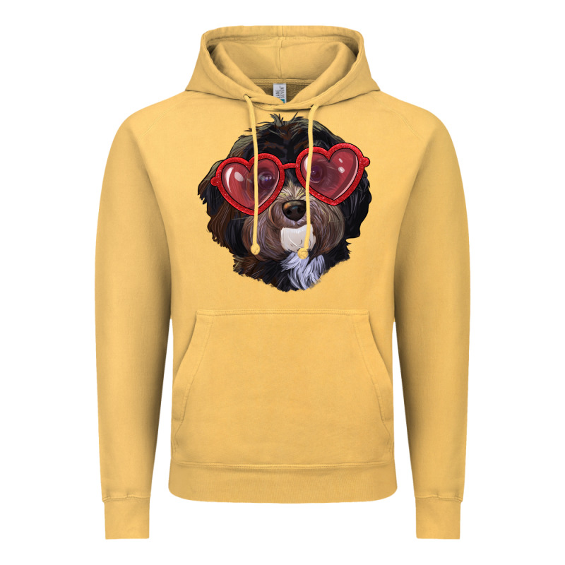 Havanese Dog With Love Glasses Vintage Hoodie by RanaPortraitStore | Teevron
