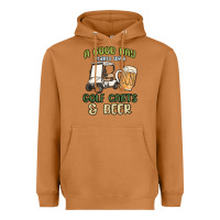 Meerkat a god day starts with golf carts and beer Heavyweight Hoodie - MaliasSmallBusiness