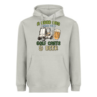Moon Dust a god day starts with golf carts and beer Heavyweight Hoodie - MaliasSmallBusiness