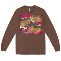 Chestnut pink glitter leopard sunflower gemstone Long Sleeve Tee - JahusDesignShop
