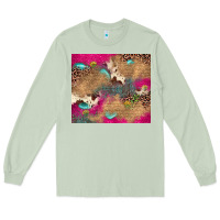 Matcha pink glitter leopard sunflower gemstone Long Sleeve Tee - JahusDesignShop