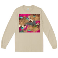 Mushroom pink glitter leopard sunflower gemstone Long Sleeve Tee - JahusDesignShop