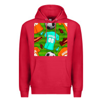 Cardinal soccer ball uniform and shoes seamless pattern Premium Hoodie - BundleAndBundleShop