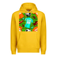 Lemon soccer ball uniform and shoes seamless pattern Premium Hoodie - BundleAndBundleShop