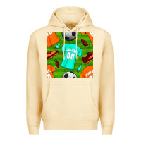 Pina Colada soccer ball uniform and shoes seamless pattern Premium Hoodie - BundleAndBundleShop
