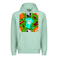 Seafoam soccer ball uniform and shoes seamless pattern Premium Hoodie - BundleAndBundleShop