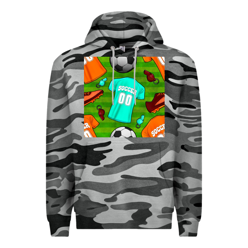 Soccer Ball Uniform And Shoes Seamless Pattern Premium Hoodie by BundleAndBundleShop | Teevron