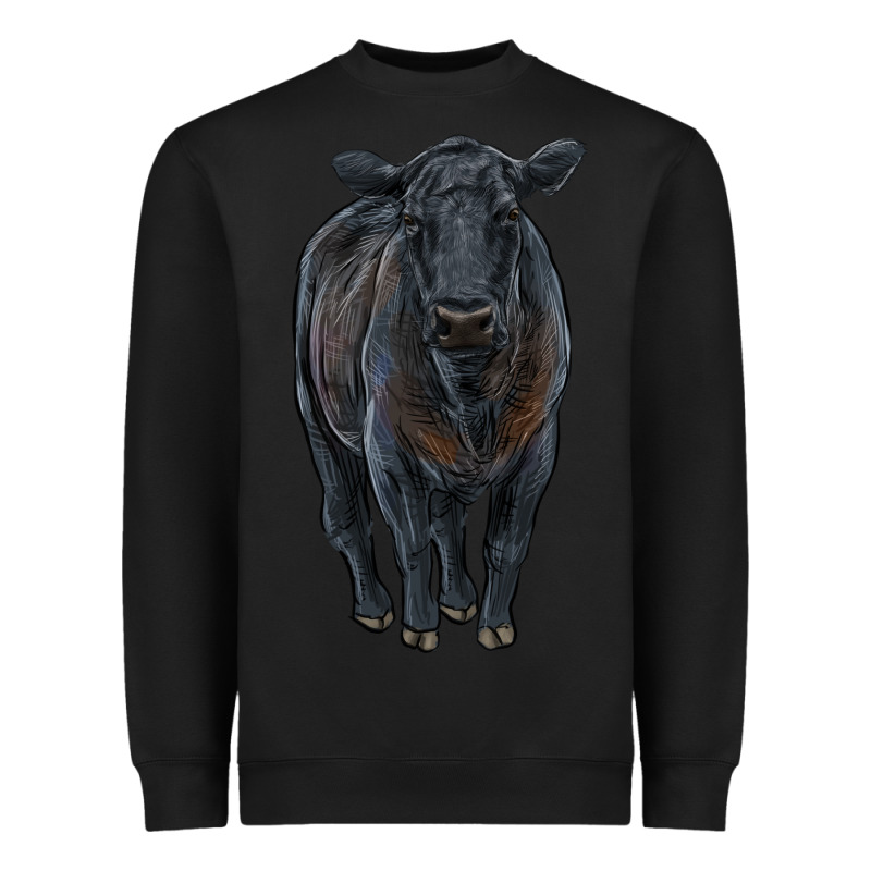 Black Angus Cattle Heavyweight Sweatshirt by RanaPortraitStore | Teevron