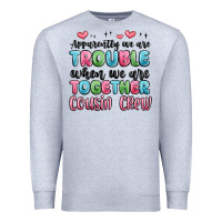 Heather Grey apparently we are trouble when we are together cou Premium Sweatshirt - MaliasSmallBusiness